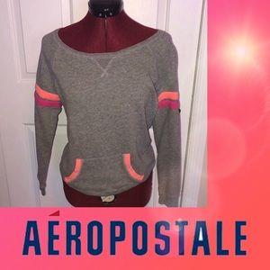 Aeropostale Grey Crew Neck Sweatshirt